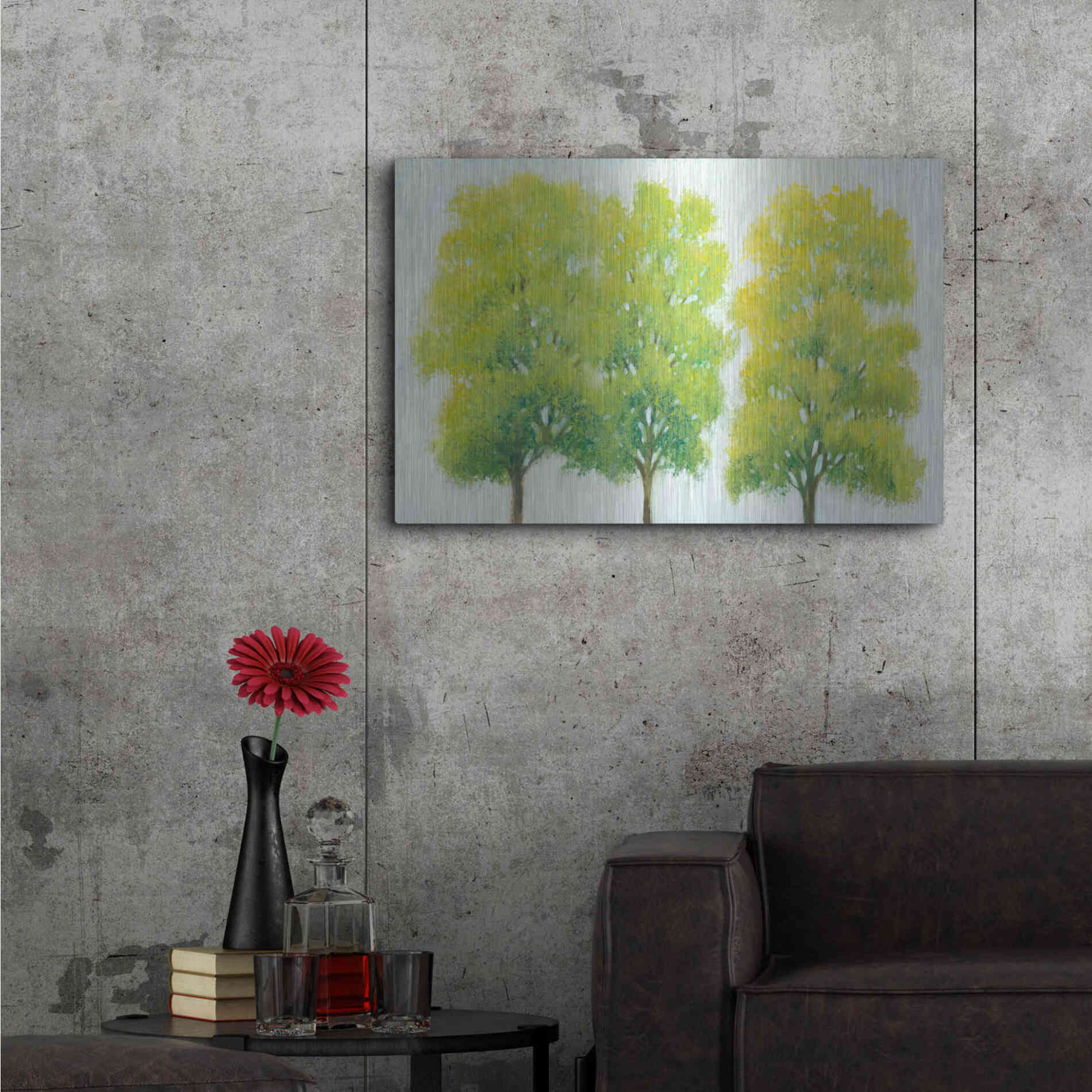 Luxe Metal Art 'Spring Eternal I' by Tim O'Toole, Metal Wall Art,36x24