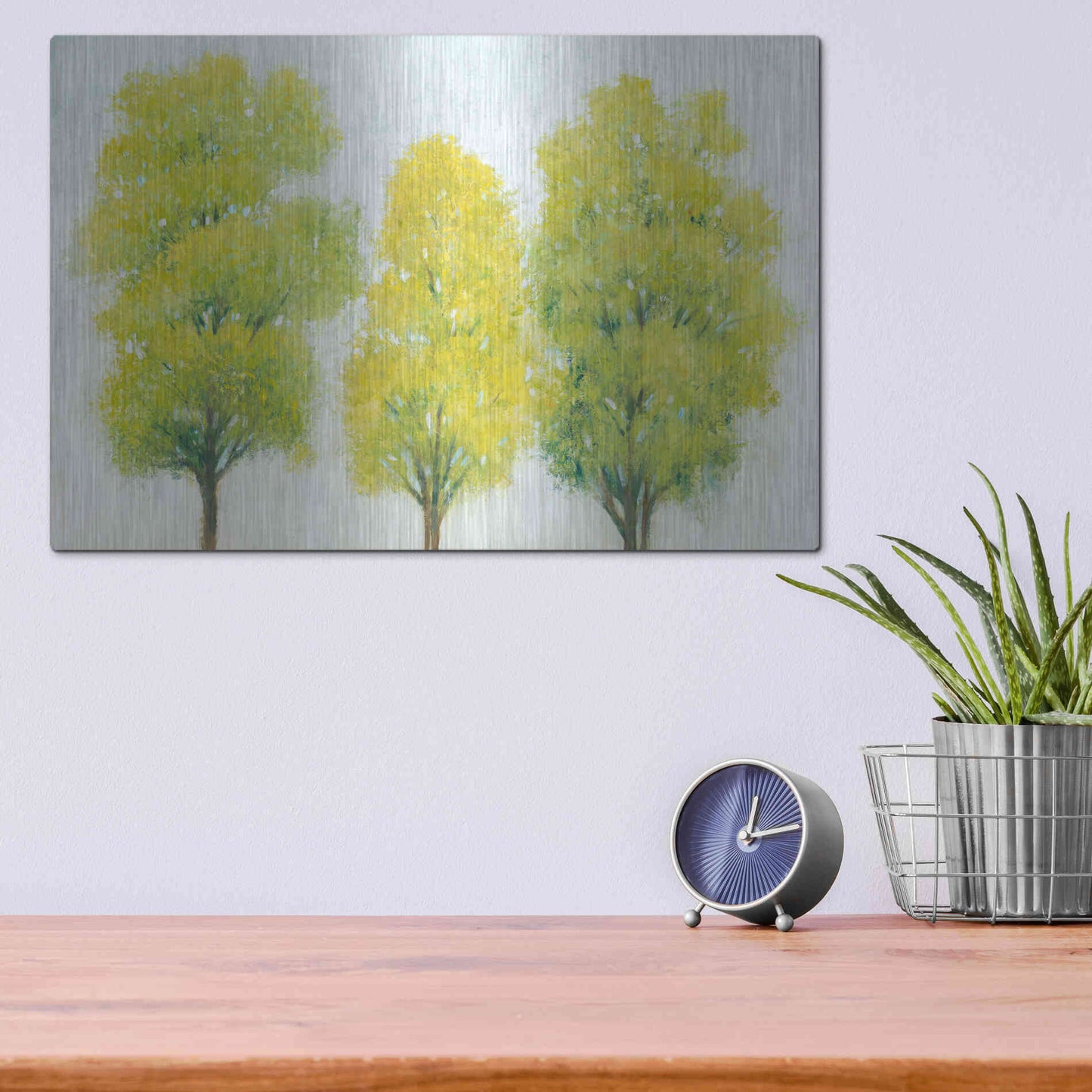 Luxe Metal Art 'Spring Eternal II' by Tim O'Toole, Metal Wall Art,16x12