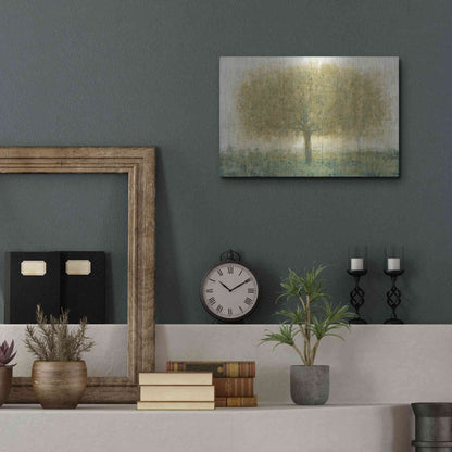 Luxe Metal Art 'Summer Day Tree I' by Tim O'Toole, Metal Wall Art,16x12
