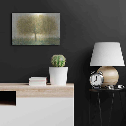 Luxe Metal Art 'Summer Day Tree I' by Tim O'Toole, Metal Wall Art,24x16