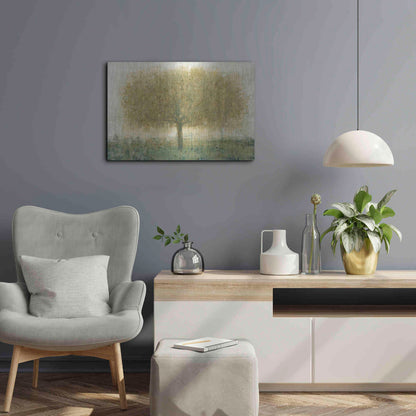 Luxe Metal Art 'Summer Day Tree I' by Tim O'Toole, Metal Wall Art,24x16