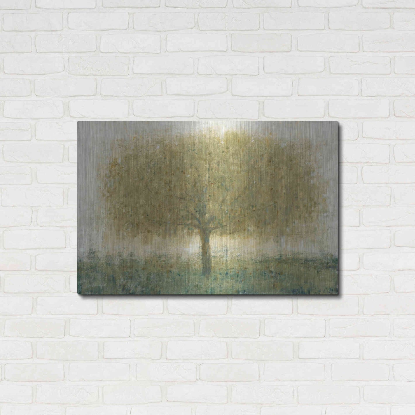 Luxe Metal Art 'Summer Day Tree I' by Tim O'Toole, Metal Wall Art,36x24