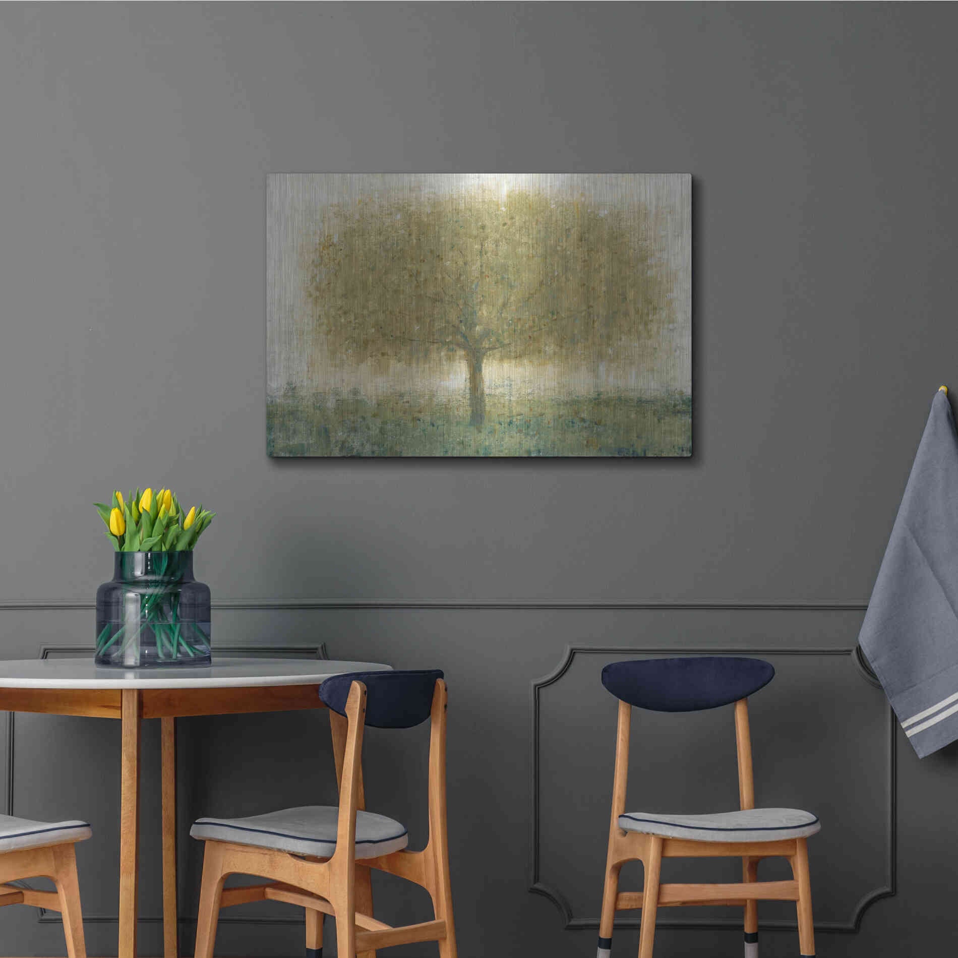 Luxe Metal Art 'Summer Day Tree I' by Tim O'Toole, Metal Wall Art,36x24