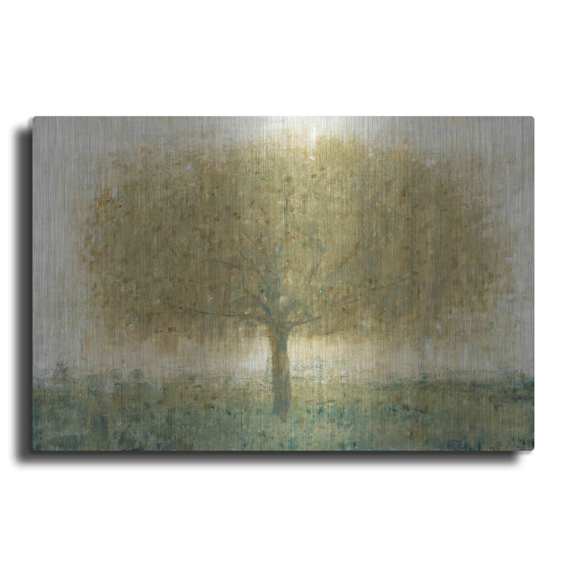 Luxe Metal Art 'Summer Day Tree I' by Tim O'Toole, Metal Wall Art