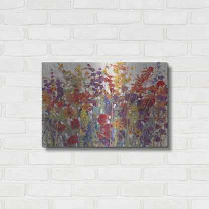 Luxe Metal Art 'Variety of Flowers II' by Tim O'Toole, Metal Wall Art,24x16