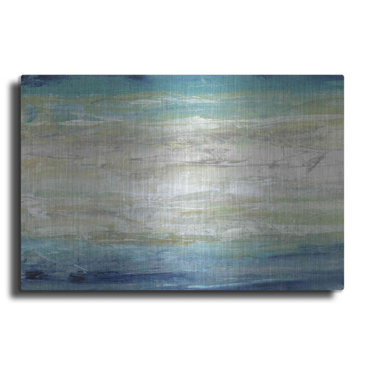Luxe Metal Art 'Wave Length I' by Tim O'Toole, Metal Wall Art