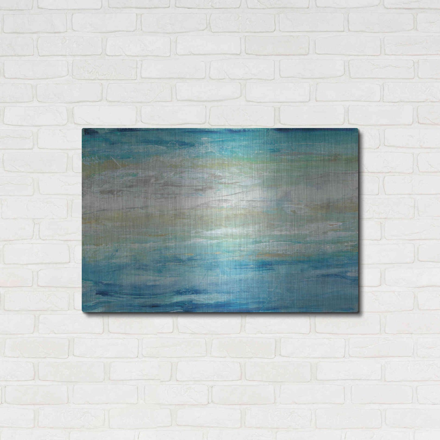 Luxe Metal Art 'Wave Length II' by Tim O'Toole, Metal Wall Art,36x24