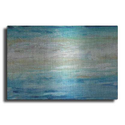 Luxe Metal Art 'Wave Length II' by Tim O'Toole, Metal Wall Art