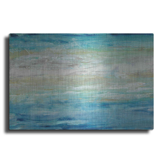 Luxe Metal Art 'Wave Length II' by Tim O'Toole, Metal Wall Art