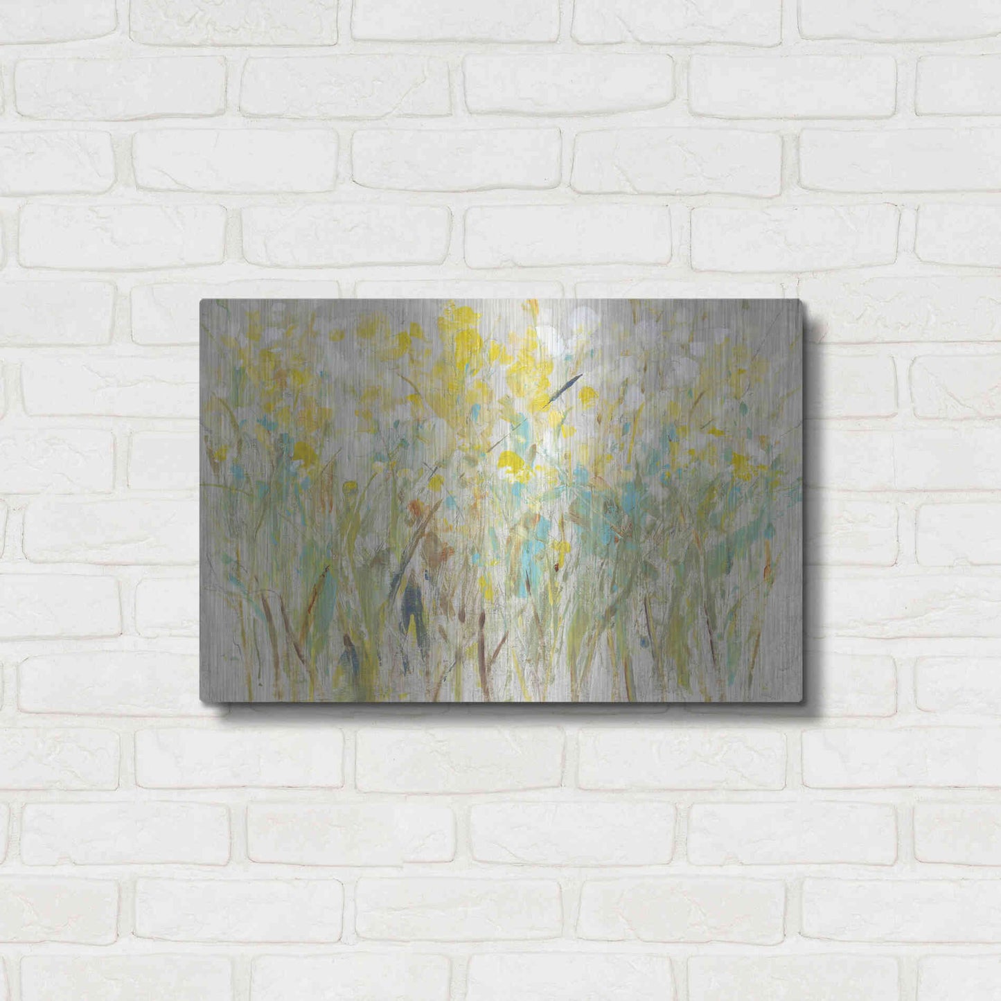 Luxe Metal Art 'Floral Cluster I' by Tim O'Toole, Metal Wall Art,24x16