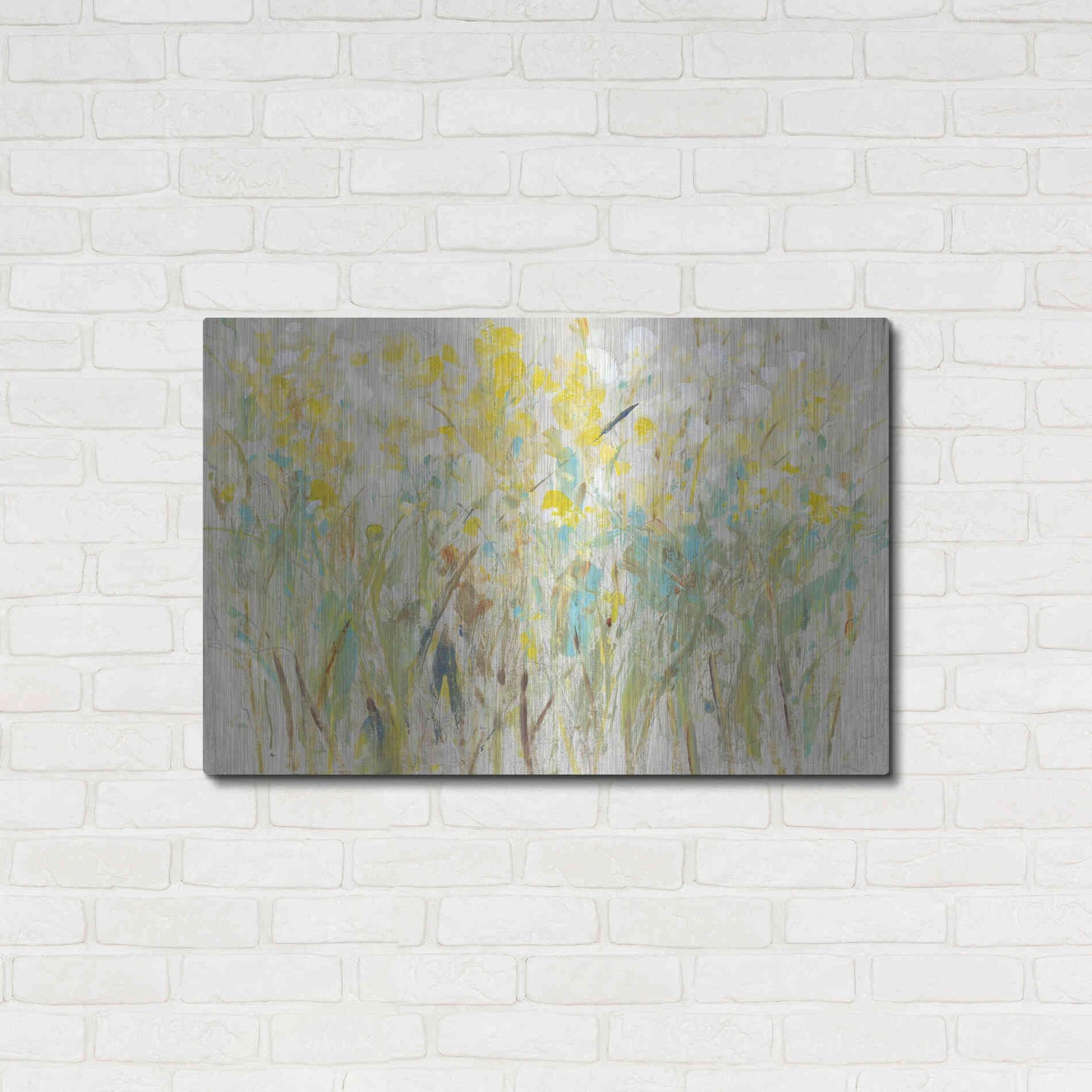 Luxe Metal Art 'Floral Cluster I' by Tim O'Toole, Metal Wall Art,36x24