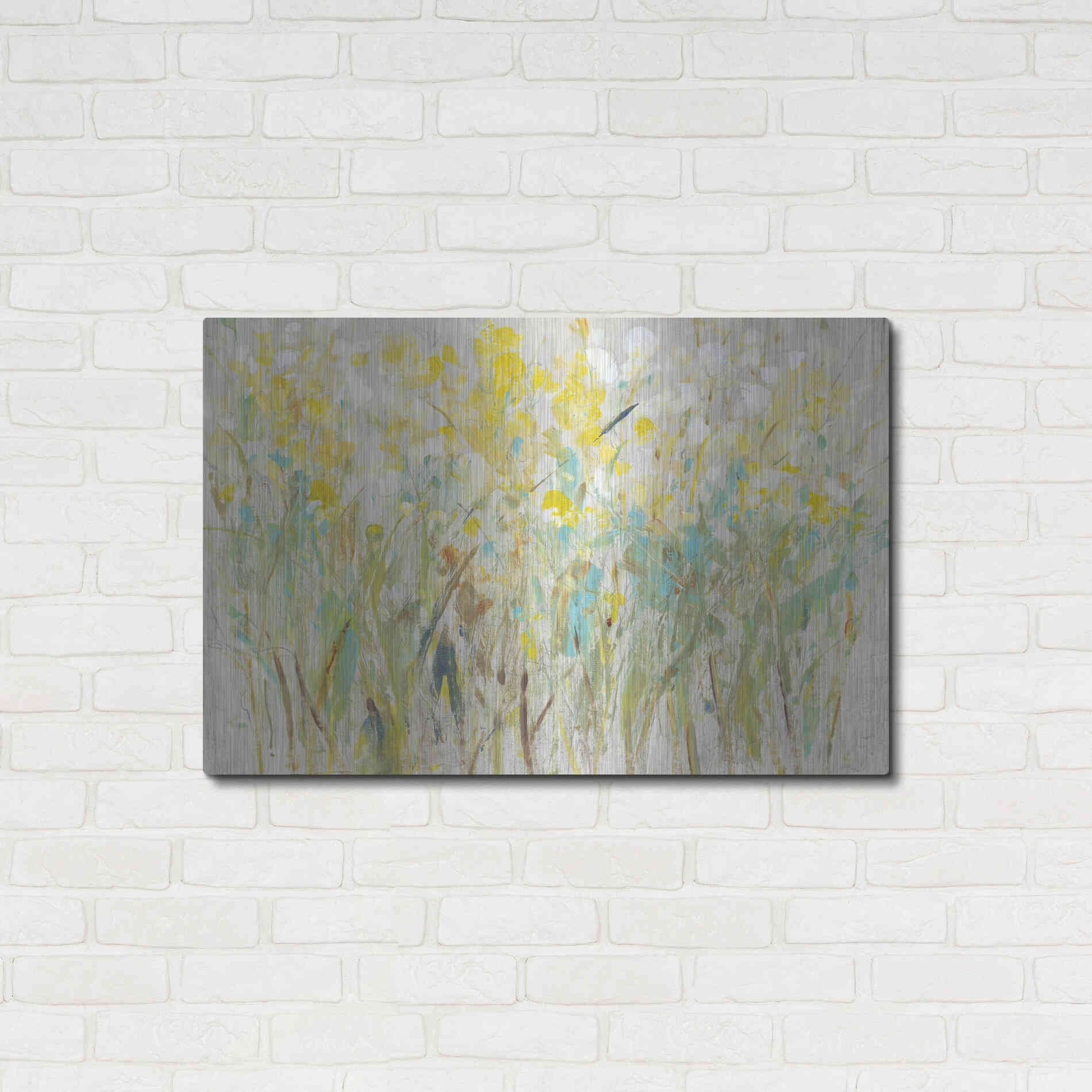 Luxe Metal Art 'Floral Cluster I' by Tim O'Toole, Metal Wall Art,36x24