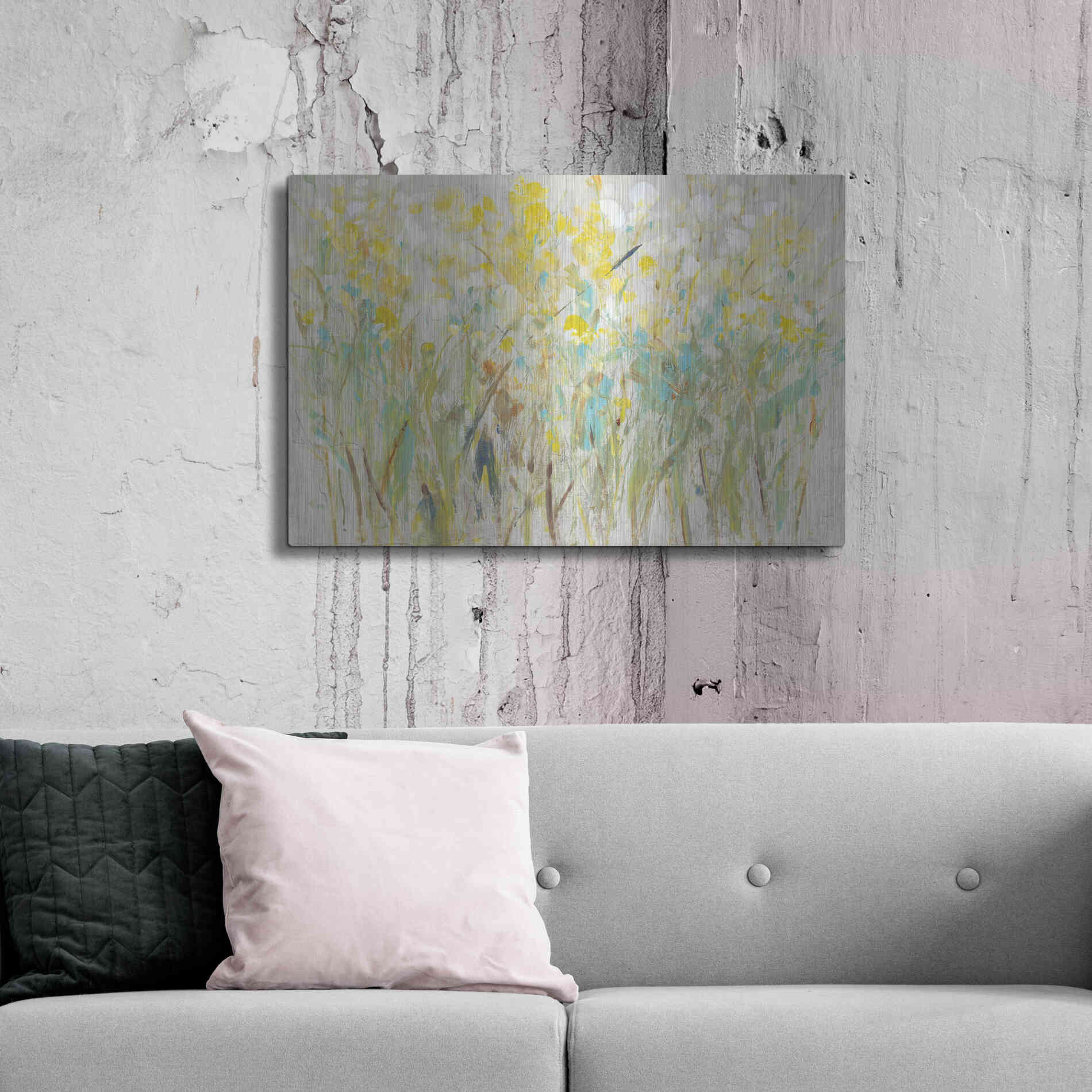 Luxe Metal Art 'Floral Cluster I' by Tim O'Toole, Metal Wall Art,36x24