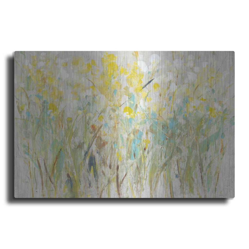 Luxe Metal Art 'Floral Cluster I' by Tim O'Toole, Metal Wall Art