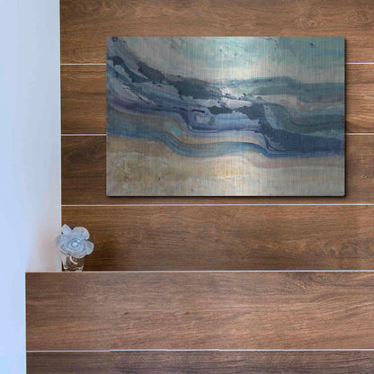 Luxe Metal Art 'Currents' by Albena Hristova, Metal Wall Art,16x12