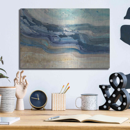 Luxe Metal Art 'Currents' by Albena Hristova, Metal Wall Art,16x12