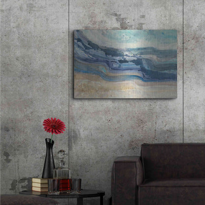 Luxe Metal Art 'Currents' by Albena Hristova, Metal Wall Art,36x24