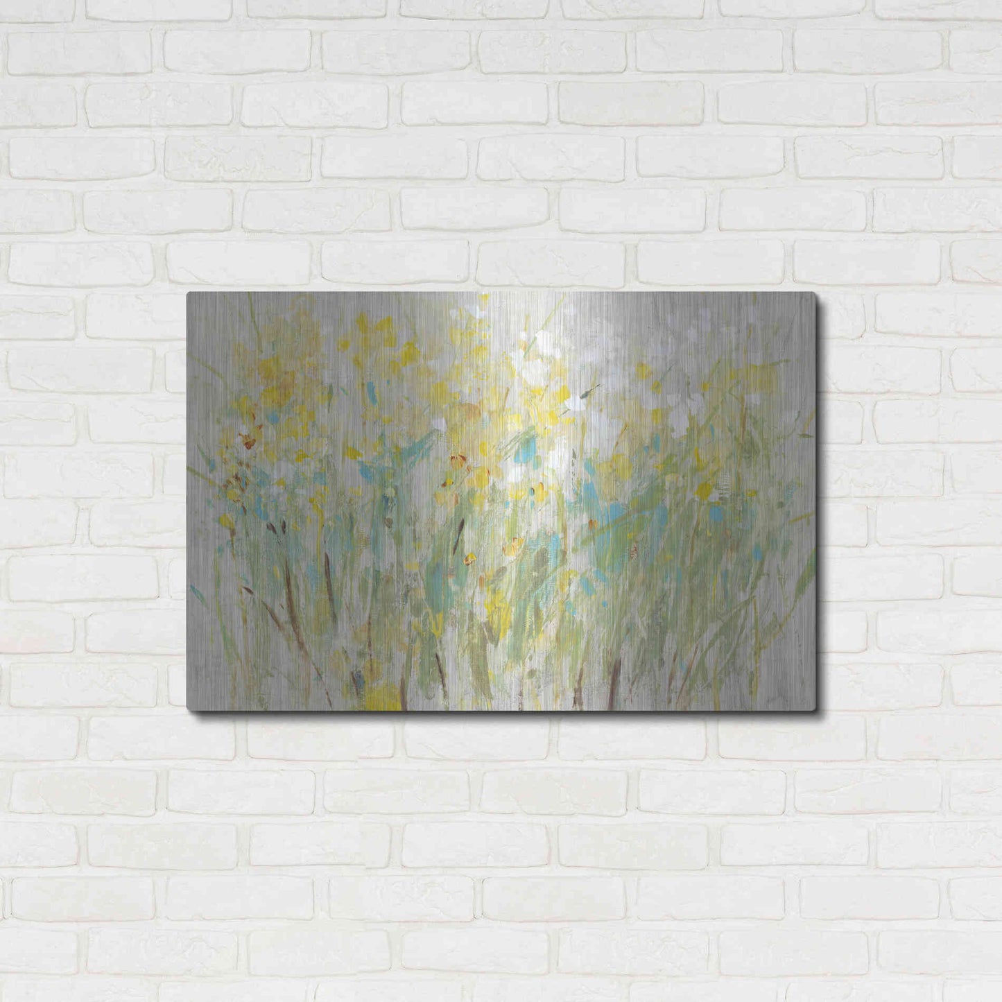 Luxe Metal Art 'Floral Cluster II' by Tim O'Toole, Metal Wall Art,36x24