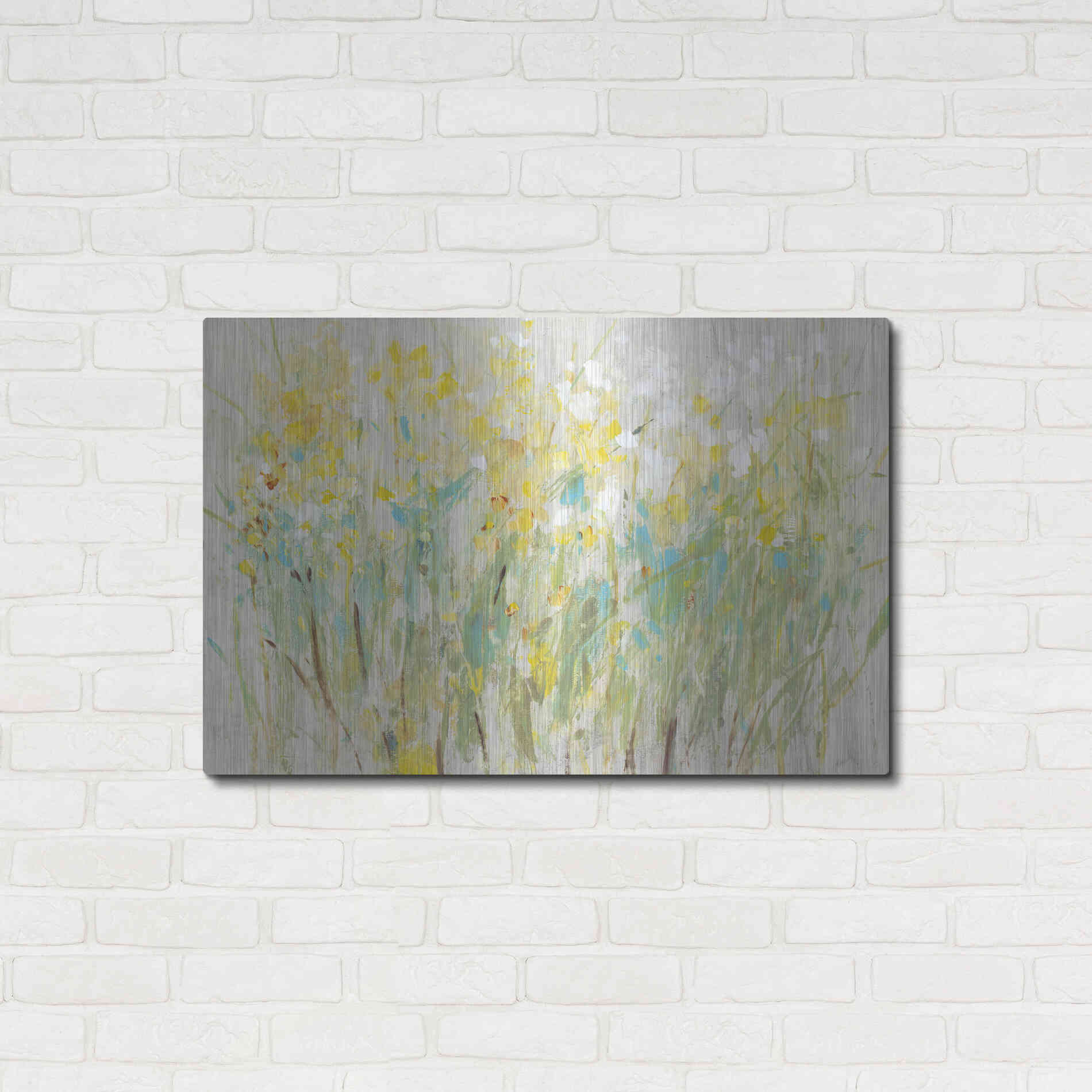 Luxe Metal Art 'Floral Cluster II' by Tim O'Toole, Metal Wall Art,36x24