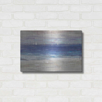 Luxe Metal Art 'Distant Regatta I' by Tim O'Toole, Metal Wall Art,24x16