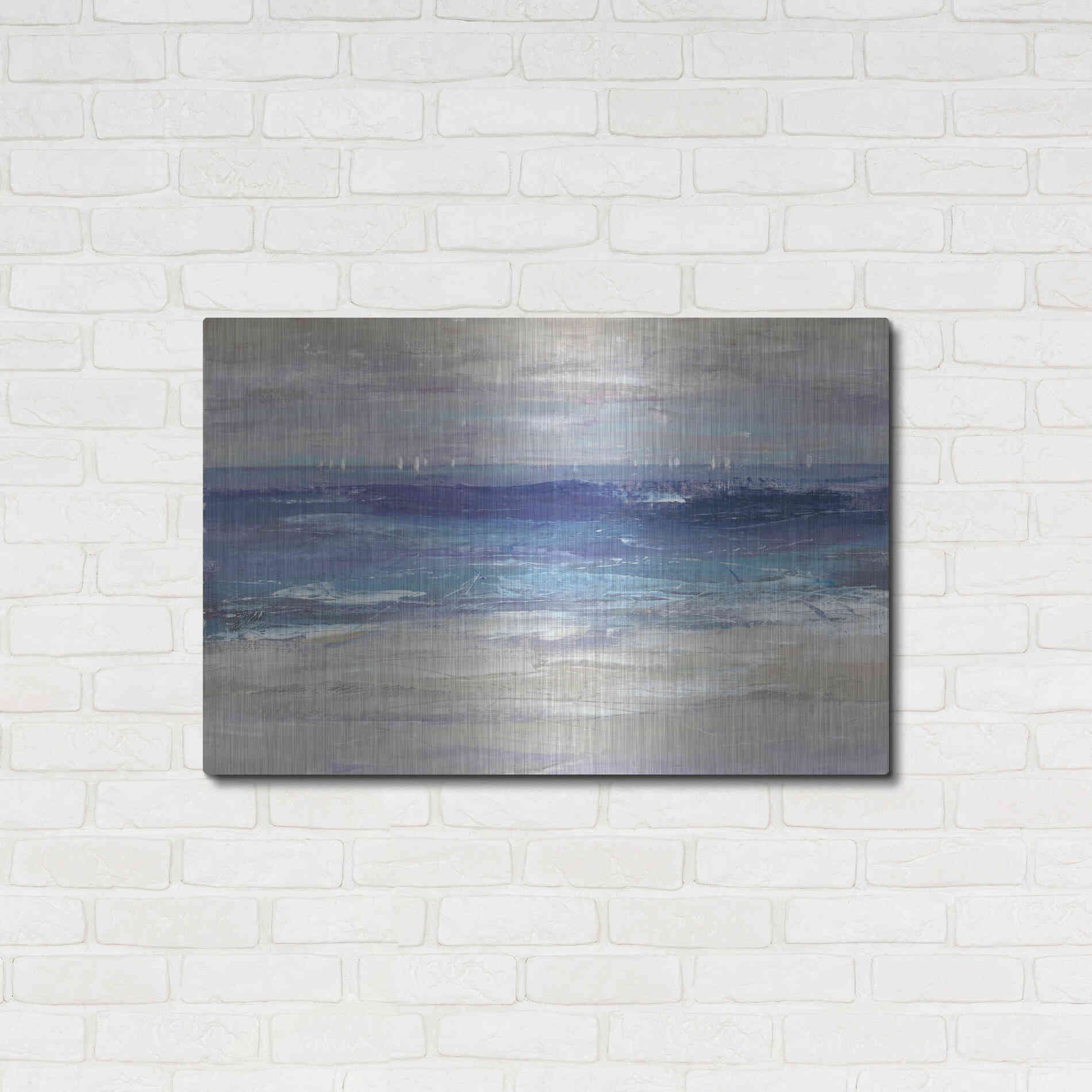 Luxe Metal Art 'Distant Regatta II' by Tim O'Toole, Metal Wall Art,36x24