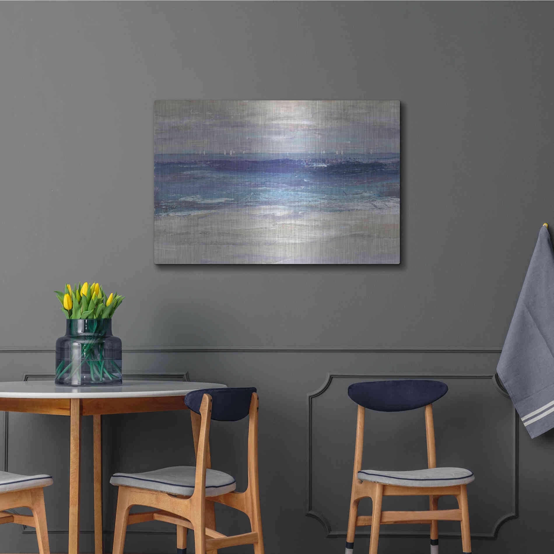 Luxe Metal Art 'Distant Regatta II' by Tim O'Toole, Metal Wall Art,36x24