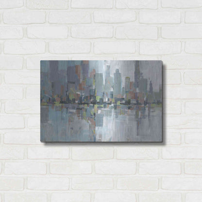 Luxe Metal Art 'Metro II' by Tim O'Toole, Metal Wall Art,24x16