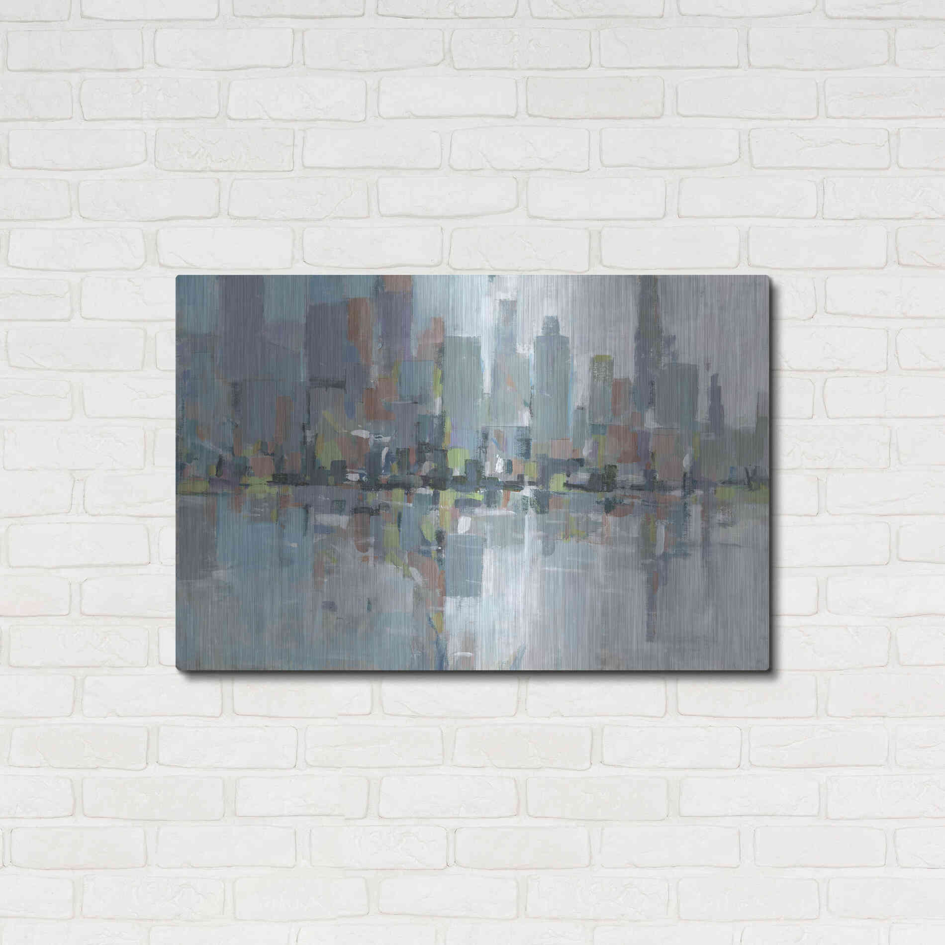 Luxe Metal Art 'Metro II' by Tim O'Toole, Metal Wall Art,36x24