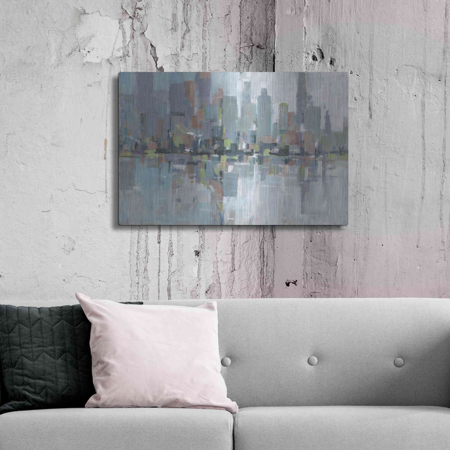 Luxe Metal Art 'Metro II' by Tim O'Toole, Metal Wall Art,36x24