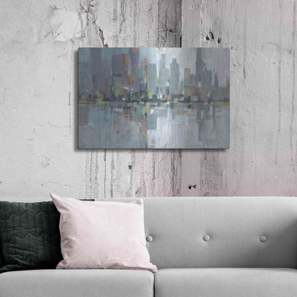 Luxe Metal Art 'Metro II' by Tim O'Toole, Metal Wall Art,36x24