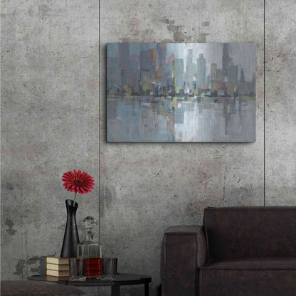 Luxe Metal Art 'Metro II' by Tim O'Toole, Metal Wall Art,36x24