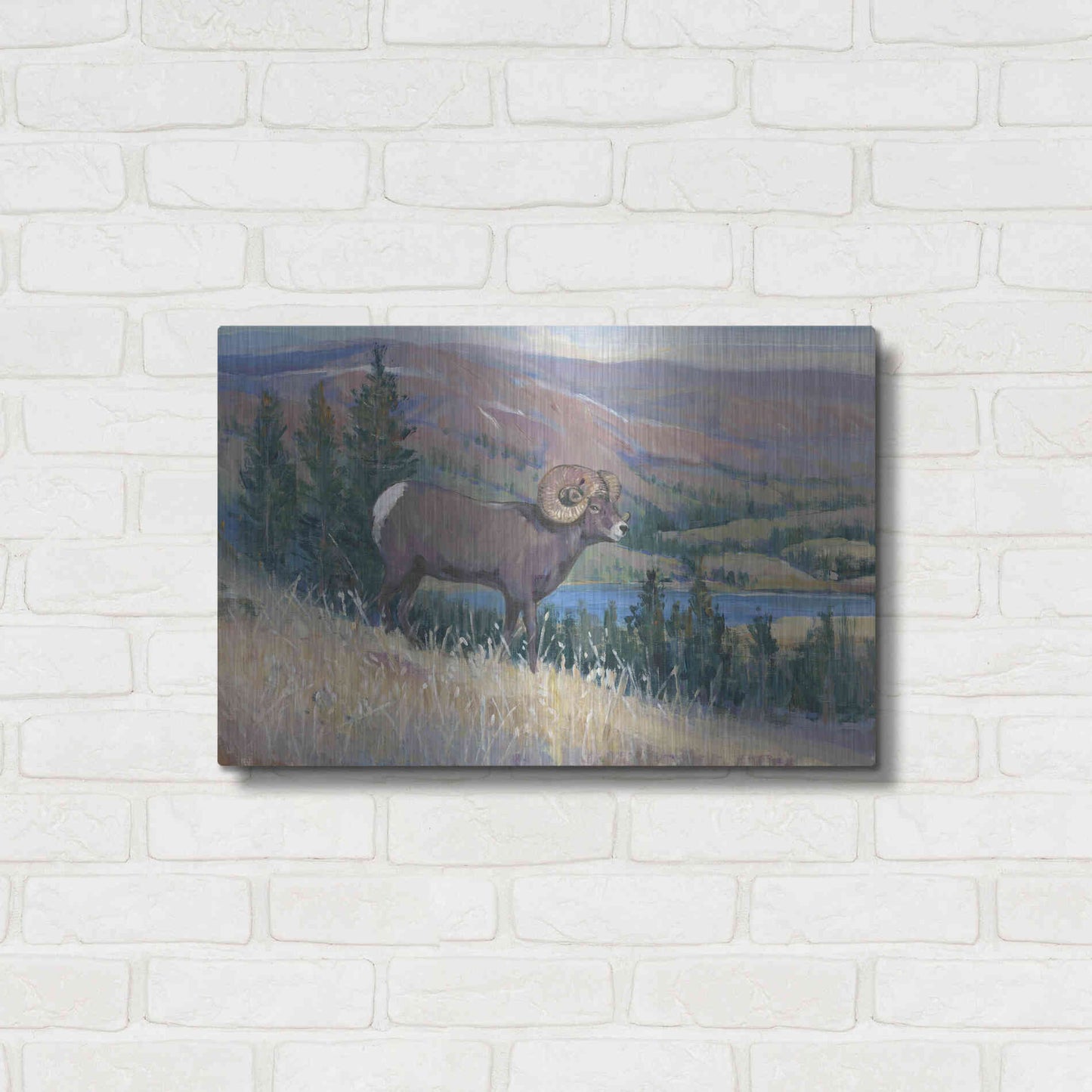 Luxe Metal Art 'Animals of the West III' by Tim O'Toole, Metal Wall Art,24x16