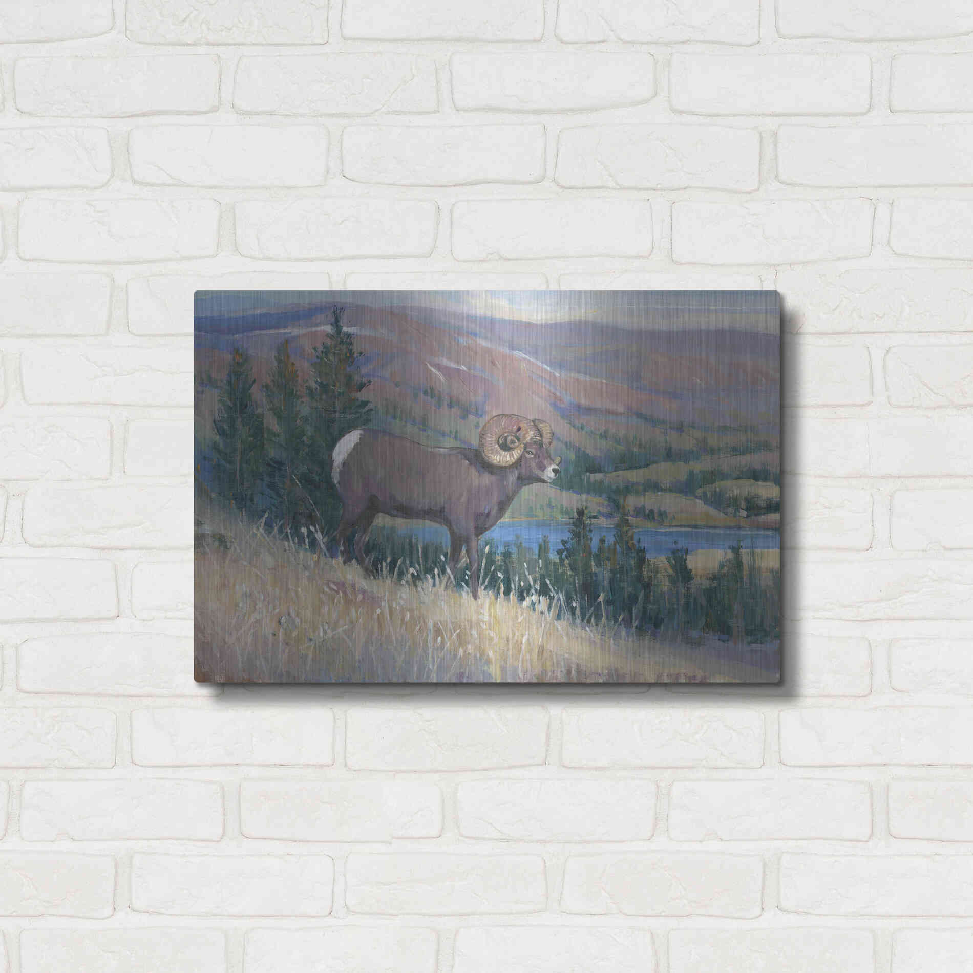 Luxe Metal Art 'Animals of the West III' by Tim O'Toole, Metal Wall Art,24x16