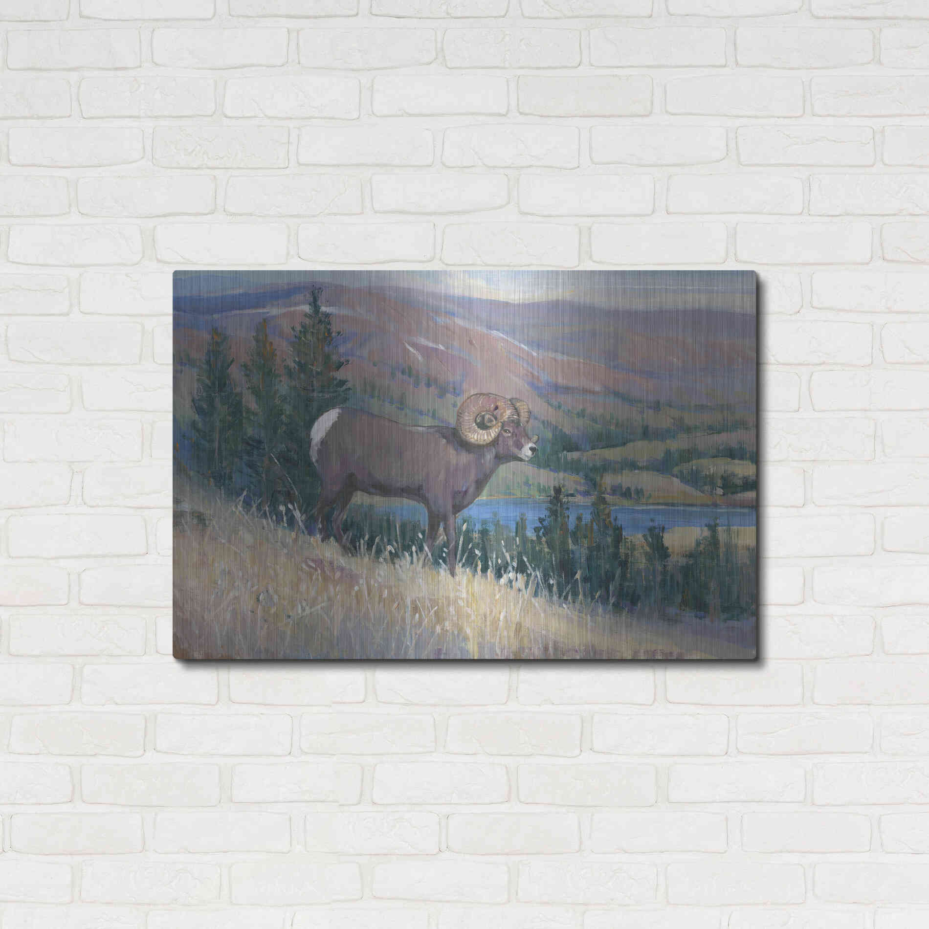 Luxe Metal Art 'Animals of the West III' by Tim O'Toole, Metal Wall Art,36x24