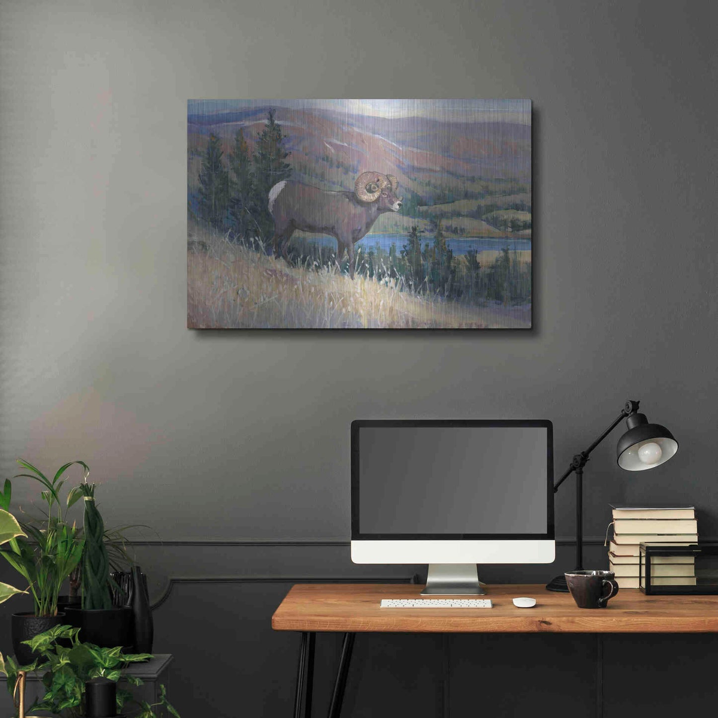 Luxe Metal Art 'Animals of the West III' by Tim O'Toole, Metal Wall Art,36x24