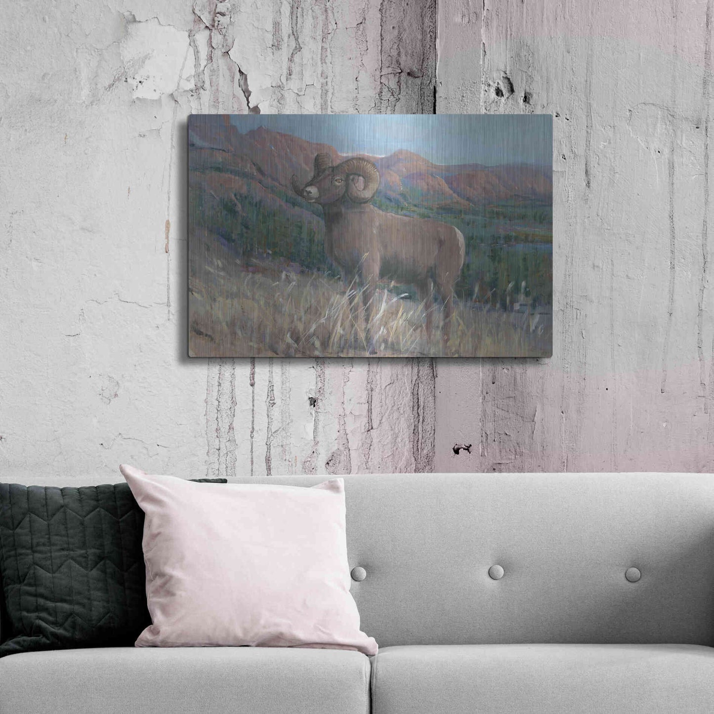 Luxe Metal Art 'Animals of the West IV' by Tim O'Toole, Metal Wall Art,36x24
