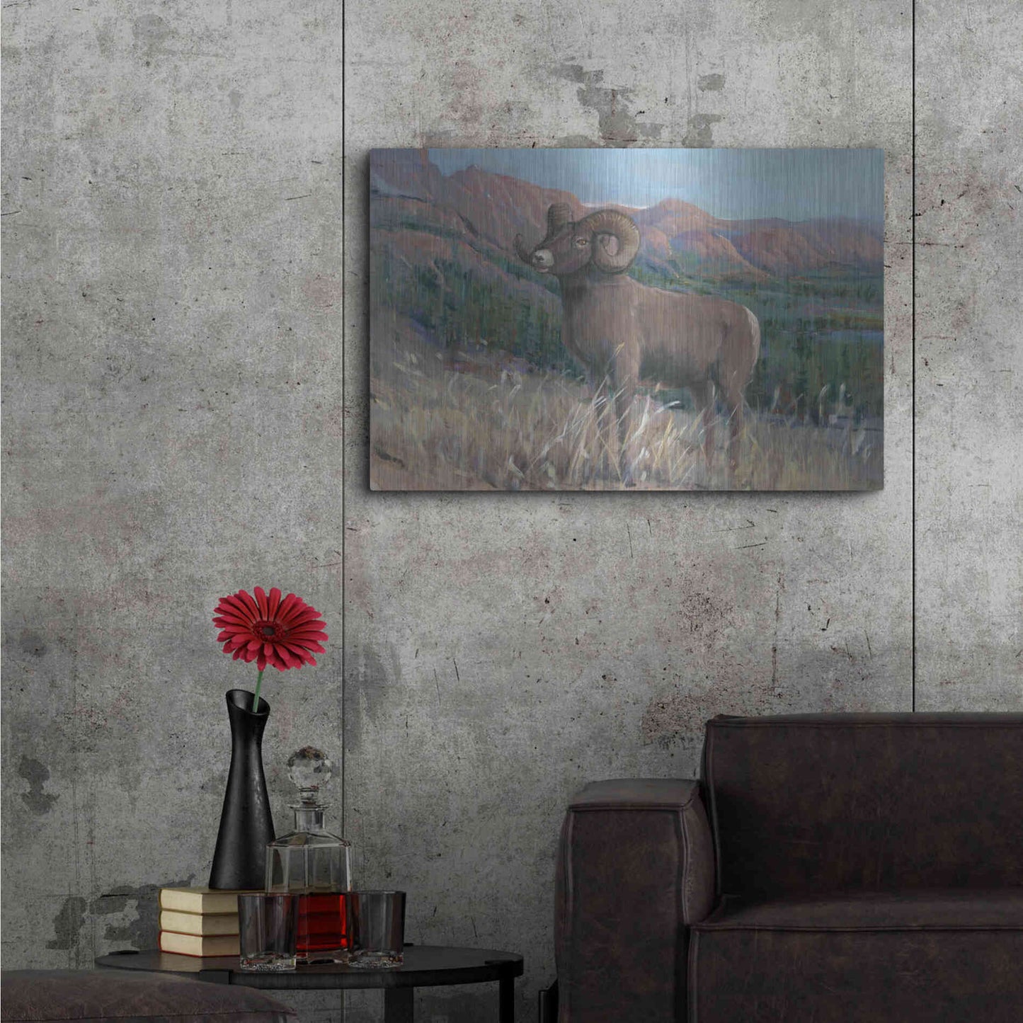 Luxe Metal Art 'Animals of the West IV' by Tim O'Toole, Metal Wall Art,36x24