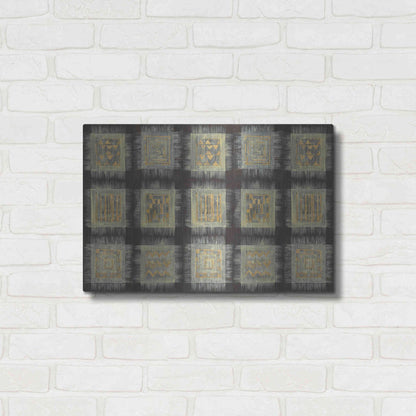 Luxe Metal Art 'Gold Tapestry VIII RUG' by Albena Hristova, Metal Wall Art,24x16