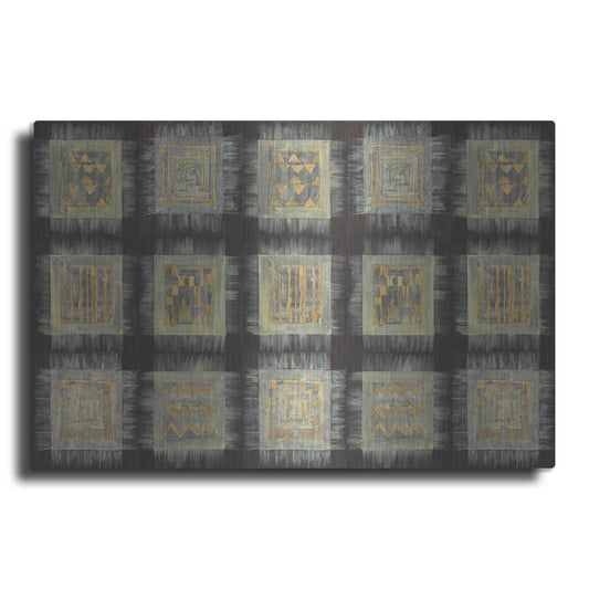 Luxe Metal Art 'Gold Tapestry VIII RUG' by Albena Hristova, Metal Wall Art