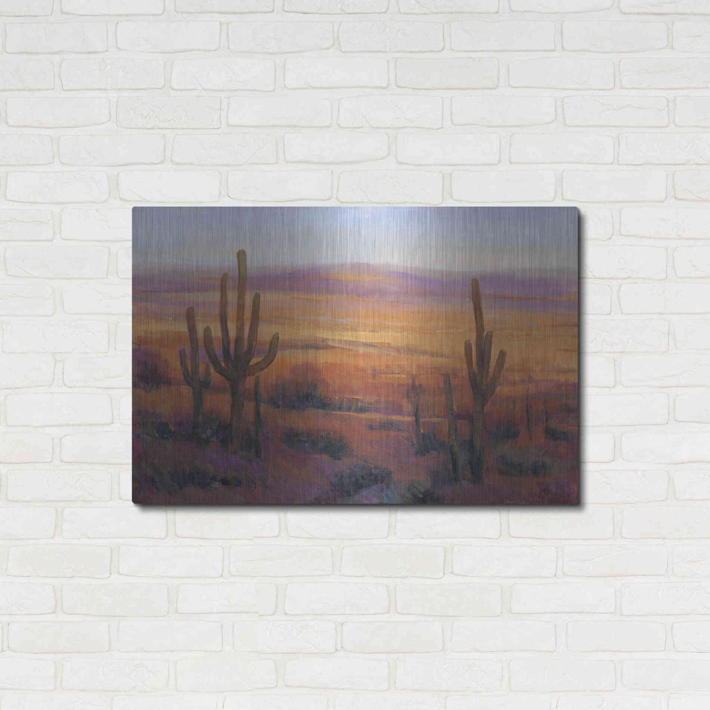 Luxe Metal Art 'Desert Light II' by Tim O'Toole, Metal Wall Art,36x24