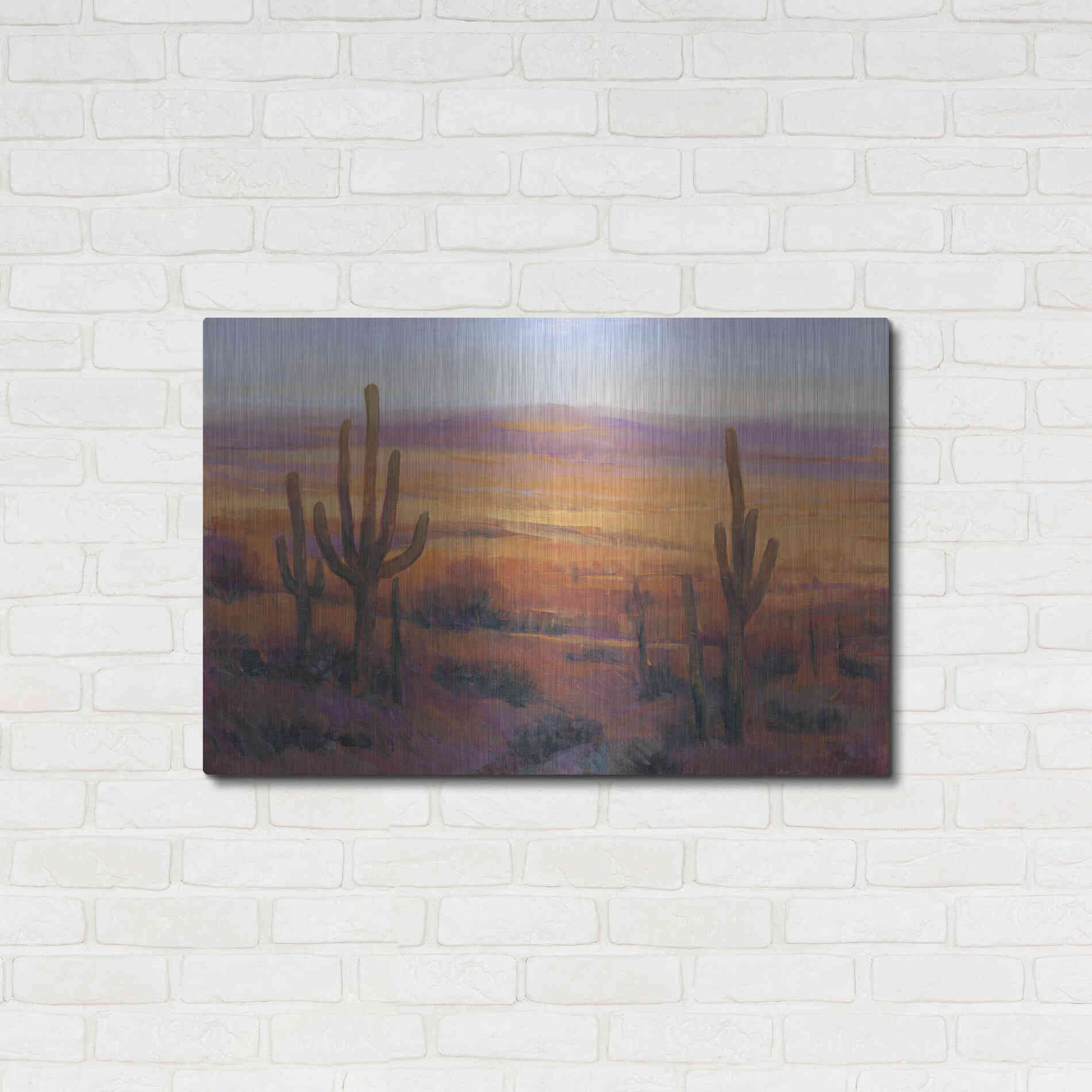 Luxe Metal Art 'Desert Light II' by Tim O'Toole, Metal Wall Art,36x24