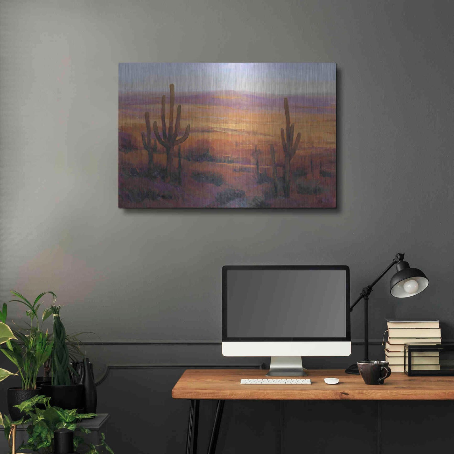 Luxe Metal Art 'Desert Light II' by Tim O'Toole, Metal Wall Art,36x24