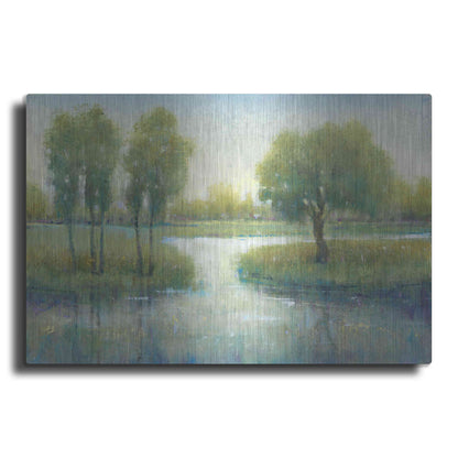 Luxe Metal Art 'Winding River I' by Tim O'Toole, Metal Wall Art