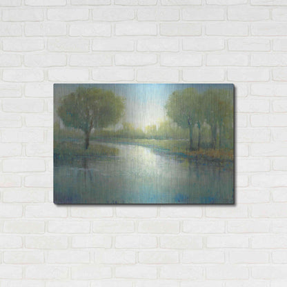 Luxe Metal Art 'Winding River II' by Tim O'Toole, Metal Wall Art,36x24