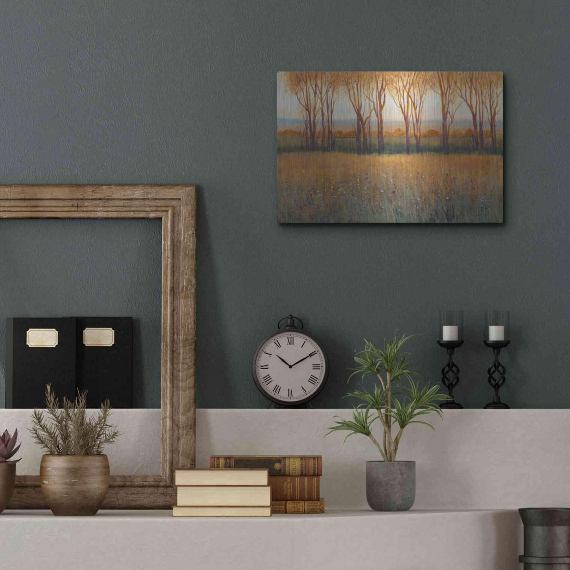 Luxe Metal Art 'Glow in the Afternoon II' by Tim O'Toole, Metal Wall Art,16x12