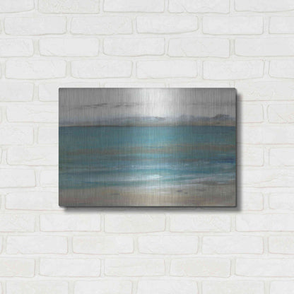 Luxe Metal Art 'Seashore I' by Tim O'Toole, Metal Wall Art,24x16