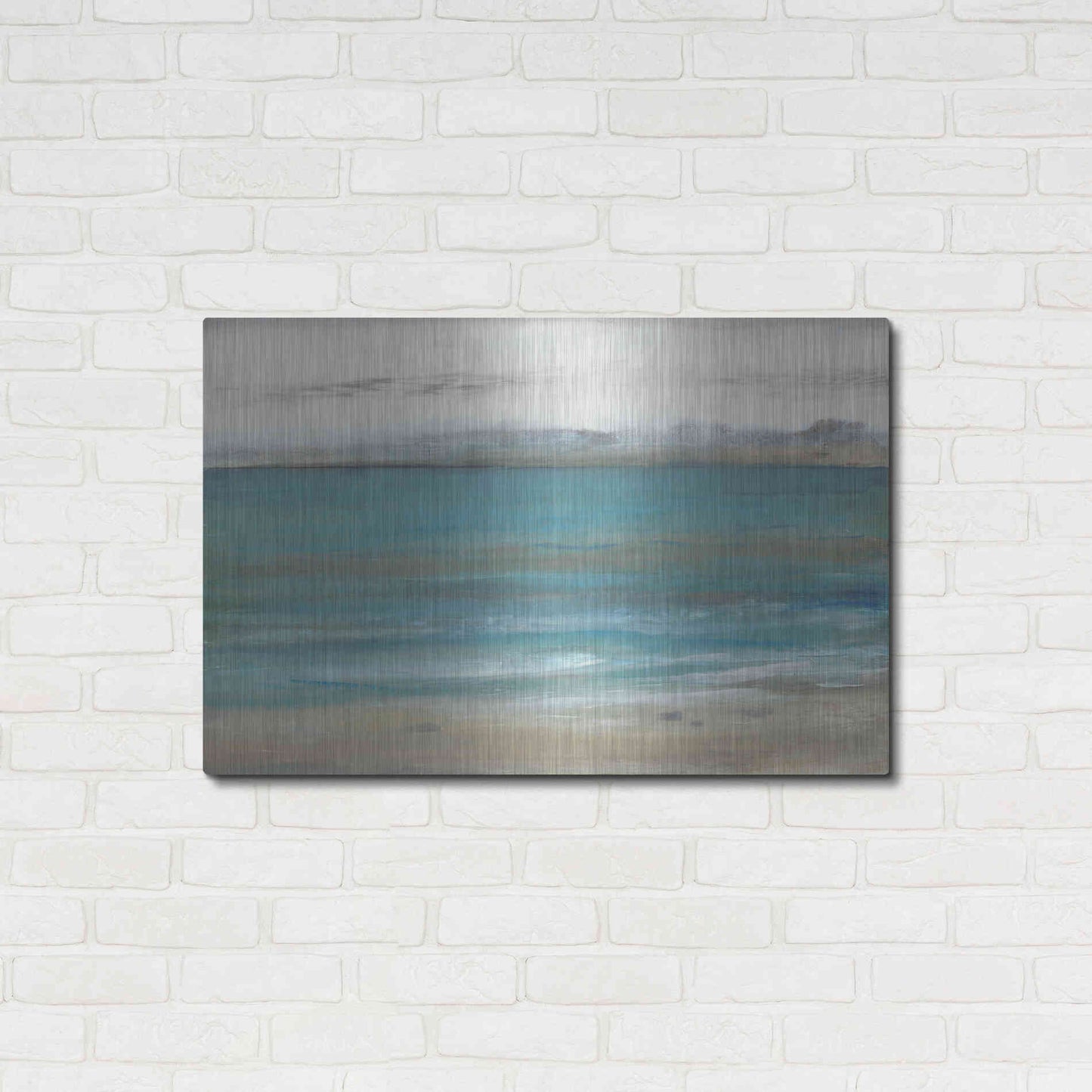 Luxe Metal Art 'Seashore I' by Tim O'Toole, Metal Wall Art,36x24
