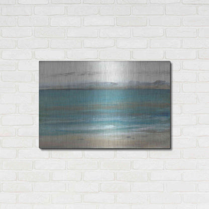 Luxe Metal Art 'Seashore I' by Tim O'Toole, Metal Wall Art,36x24