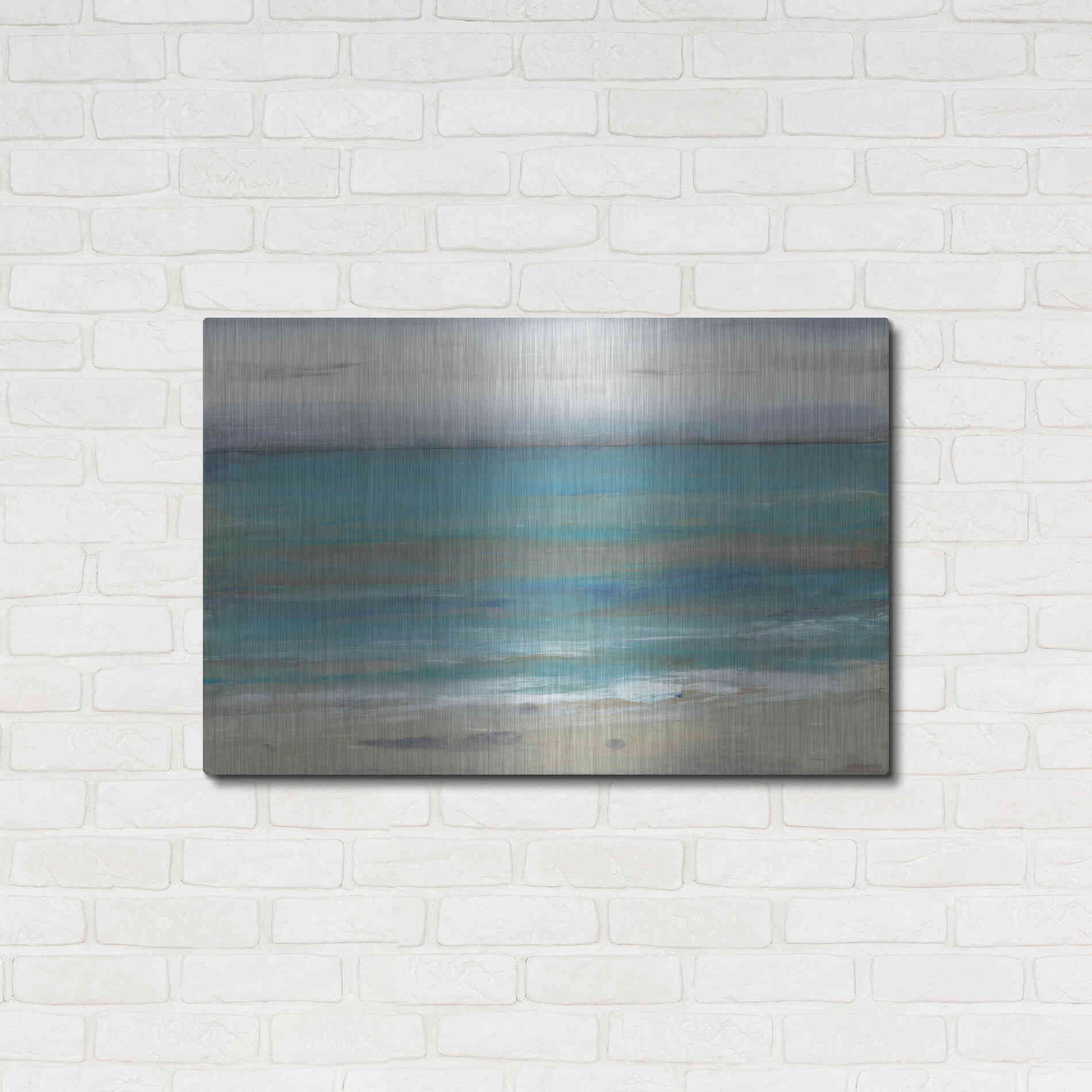 Luxe Metal Art 'Seashore II' by Tim O'Toole, Metal Wall Art,36x24