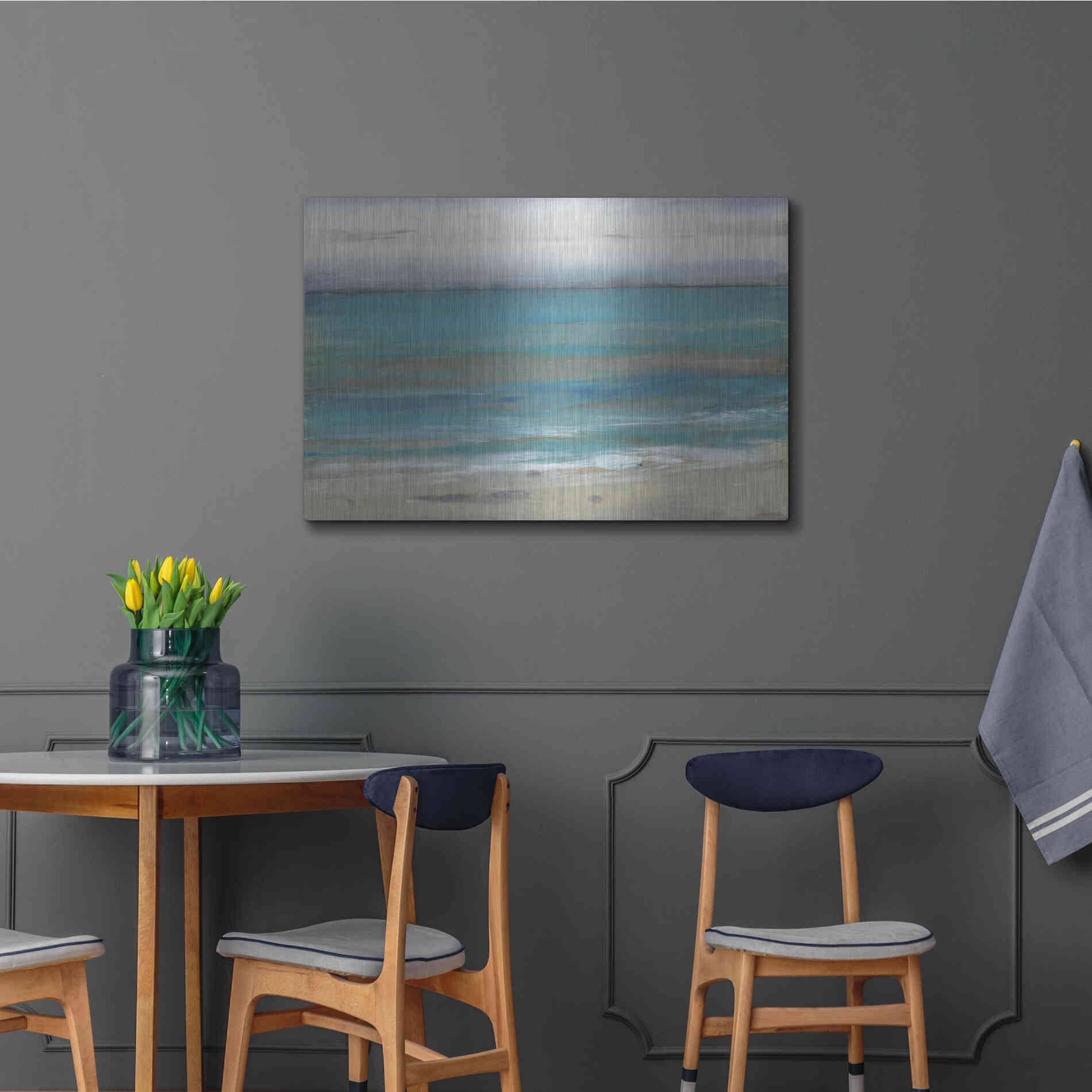 Luxe Metal Art 'Seashore II' by Tim O'Toole, Metal Wall Art,36x24